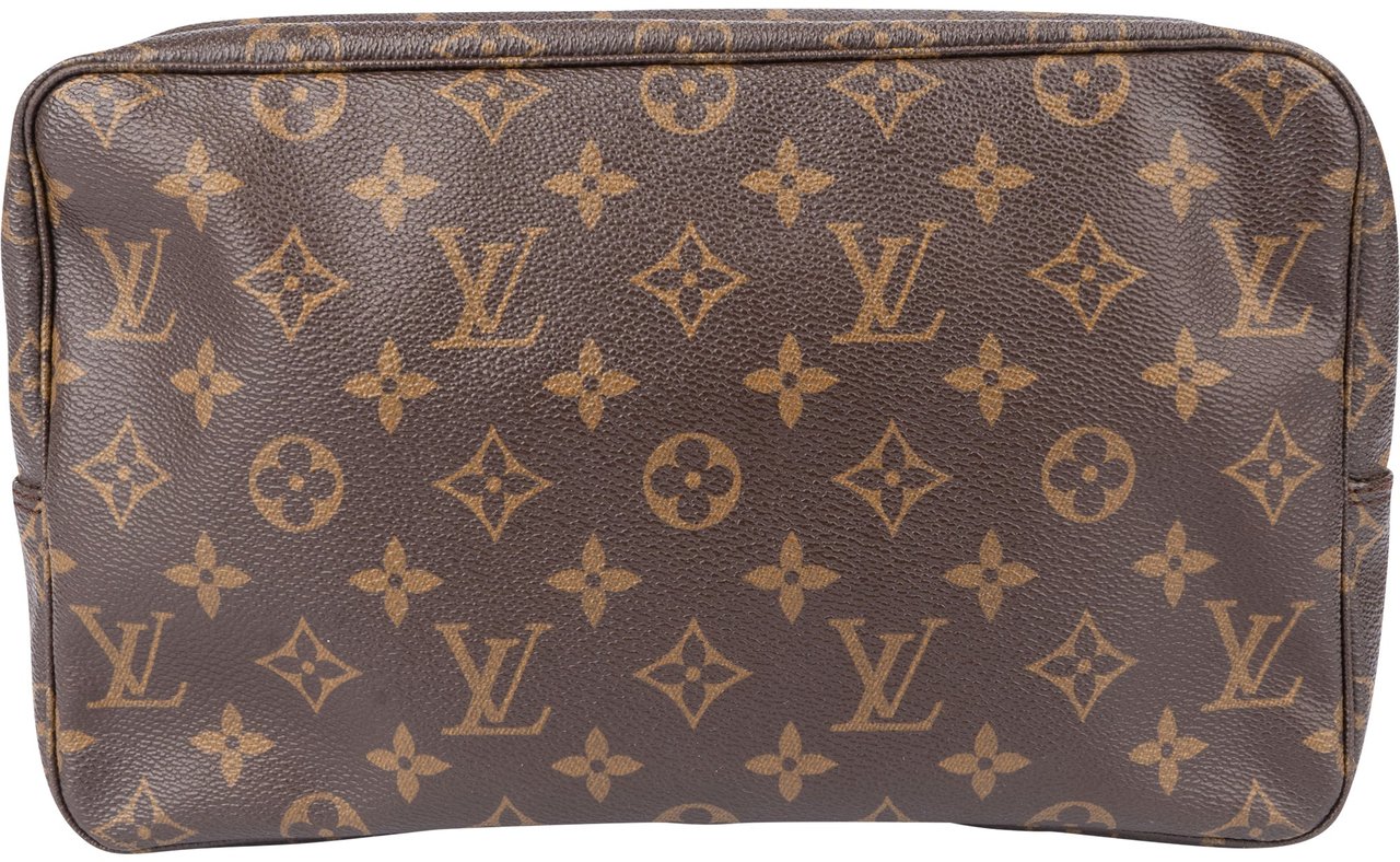 Louis Vuitton Louis Vuitton Canvas Monogram Trousse Toilette 28 Clutch Bruin