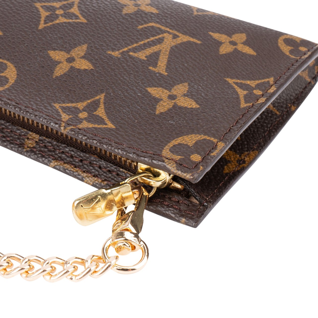 Louis Vuitton Louis Vuitton Canvas Monogram Pochette Accessoire Shoulder Bag Bruin