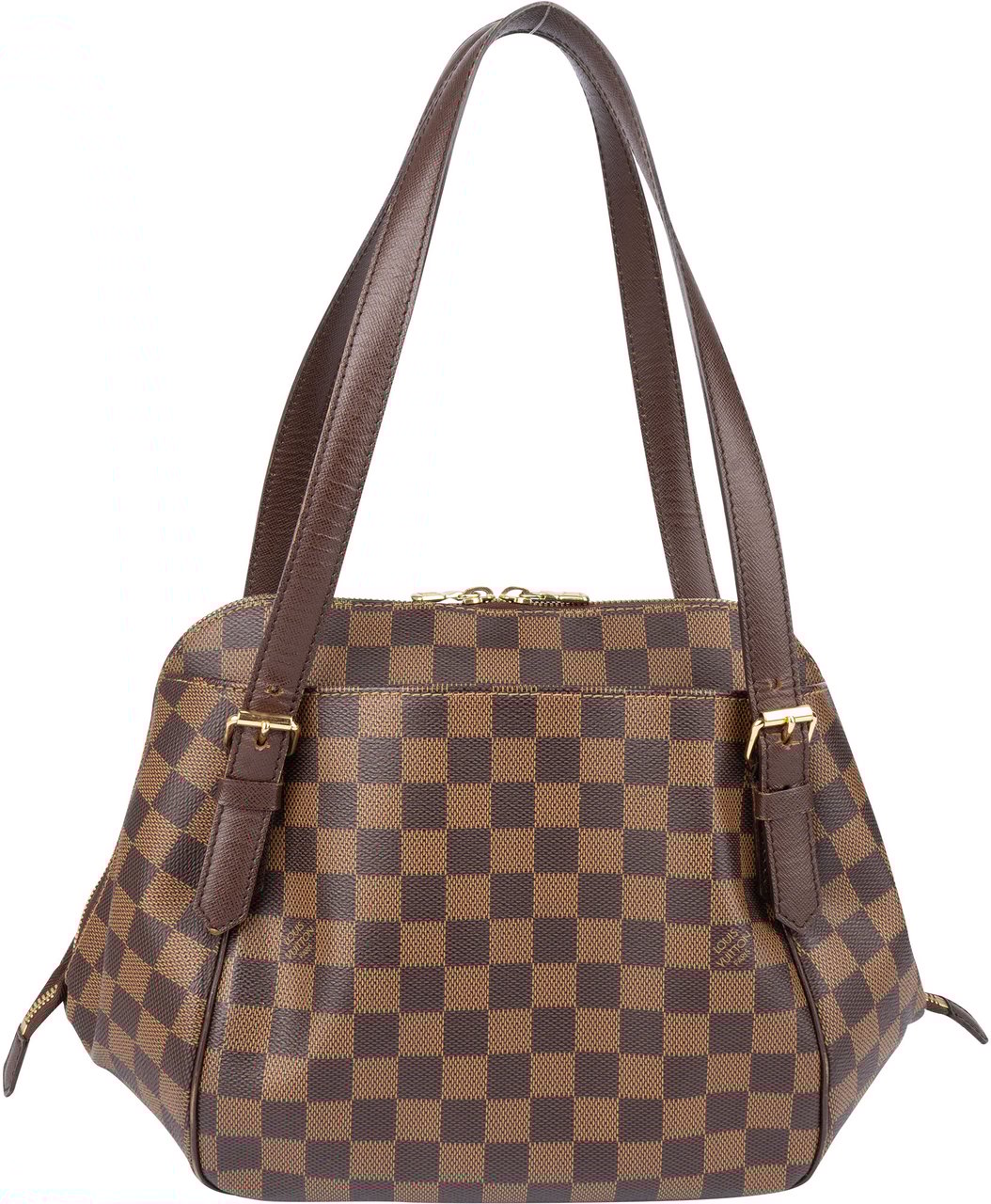 Louis Vuitton Louis Vuitton Damier Ebene Monogram Belem MM Shoulder Bag Bruin