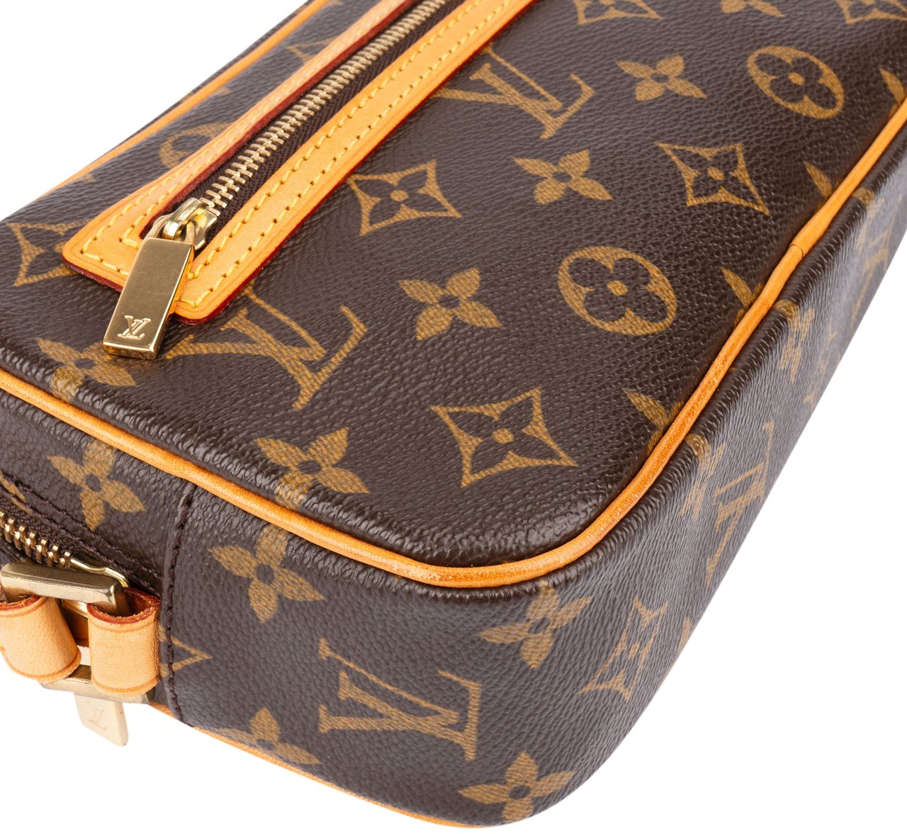 Louis Vuitton Canvas Monogram Pochette Cite Shoulder Bag Bruin