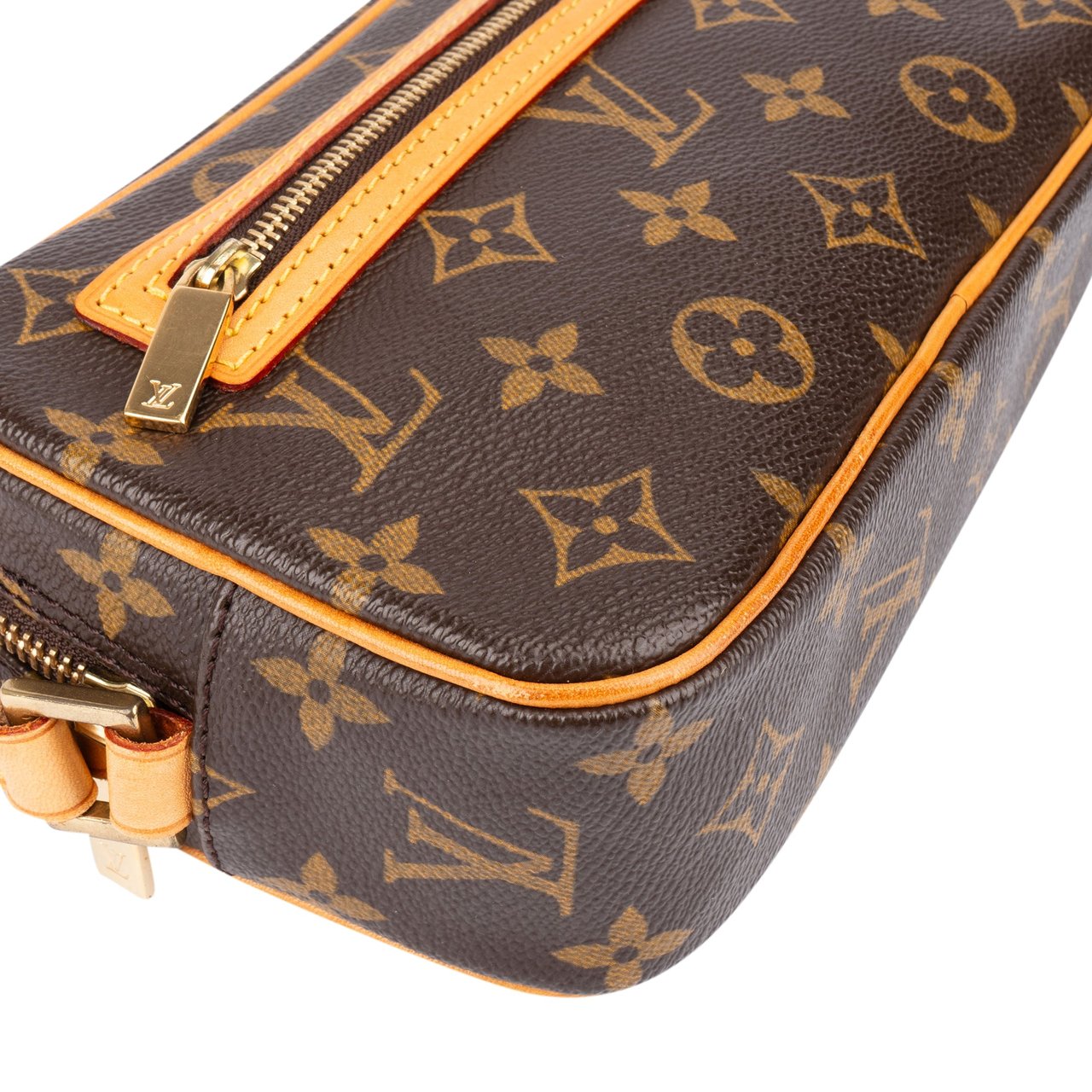 Louis Vuitton Louis Vuitton Canvas Monogram Pochette Cite Shoulder Bag Bruin