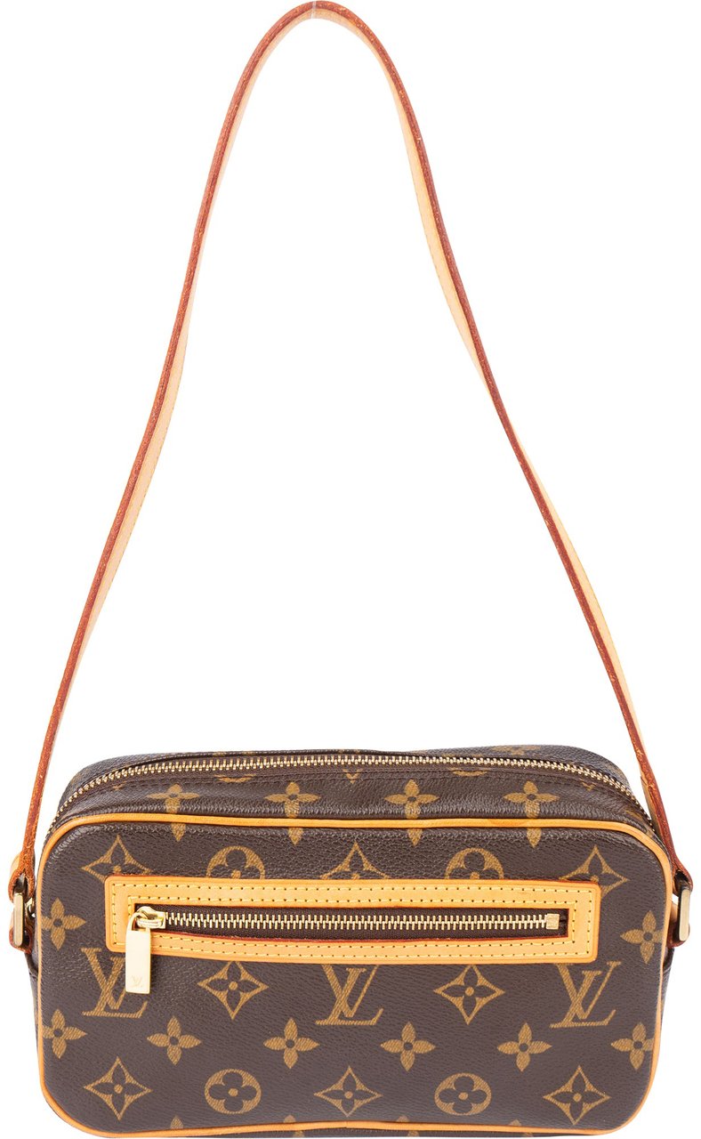 Louis Vuitton Canvas Monogram Pochette Cite Shoulder Bag Bruin