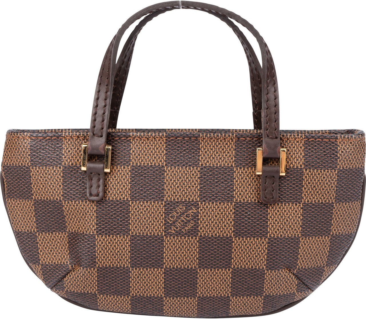 Louis Vuitton Louis Vuitton Damier Ebene Monogram Micro Manosque Handbag Bruin