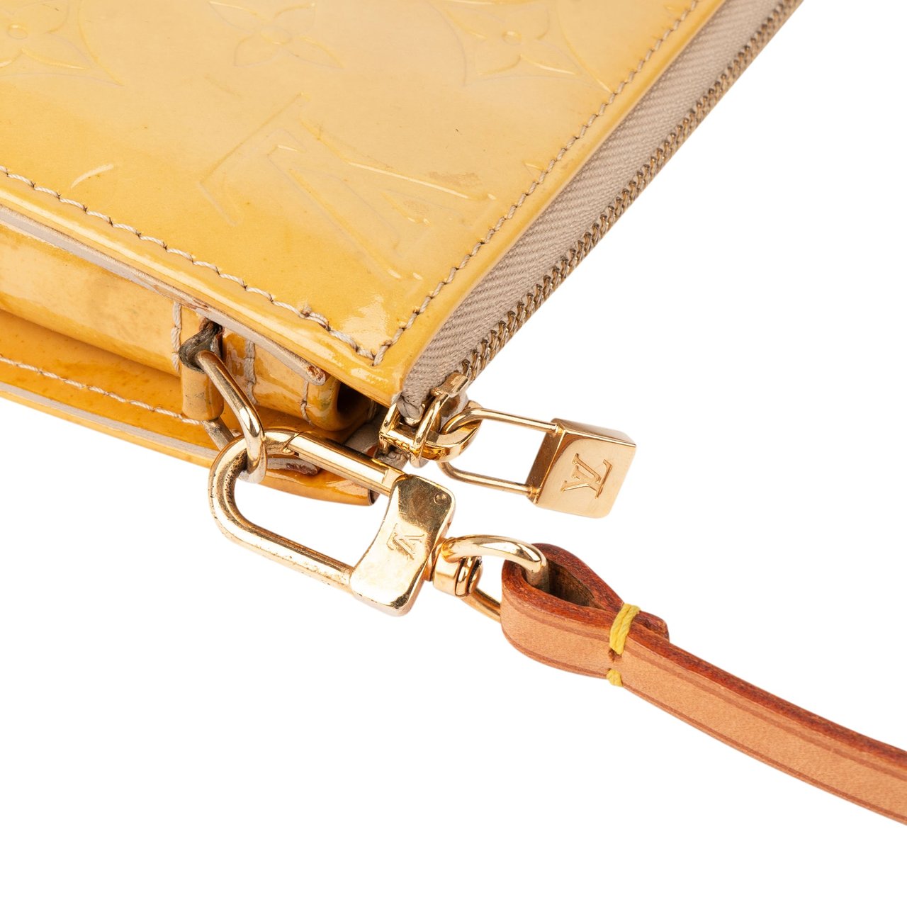 Louis Vuitton Louis Vuitton Vernis Monogram Lexington Handbag Geel