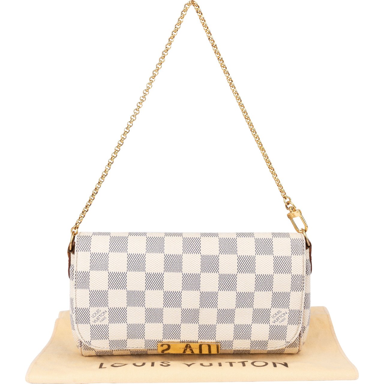 Louis Vuitton Louis Vuitton Damier Azur Monogam Favorite PM Shoulder Bag Wit