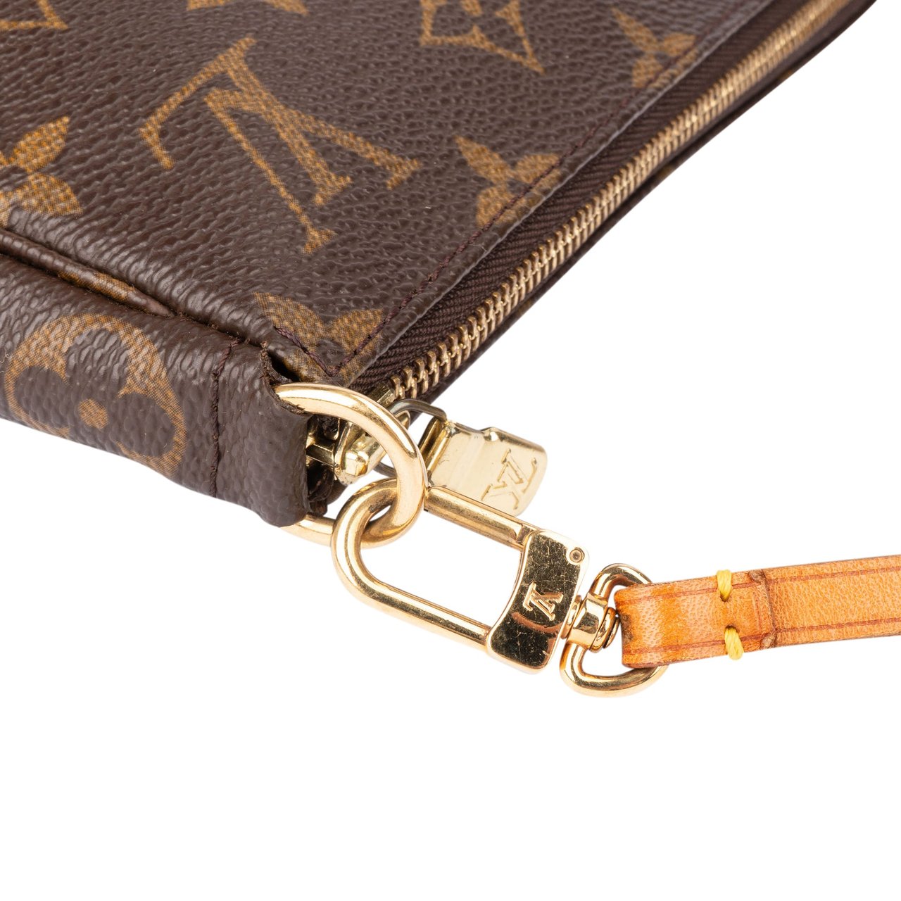 Louis Vuitton Louis Vuitton Canvas Monogram Pochette Accessoire Handbag Bruin