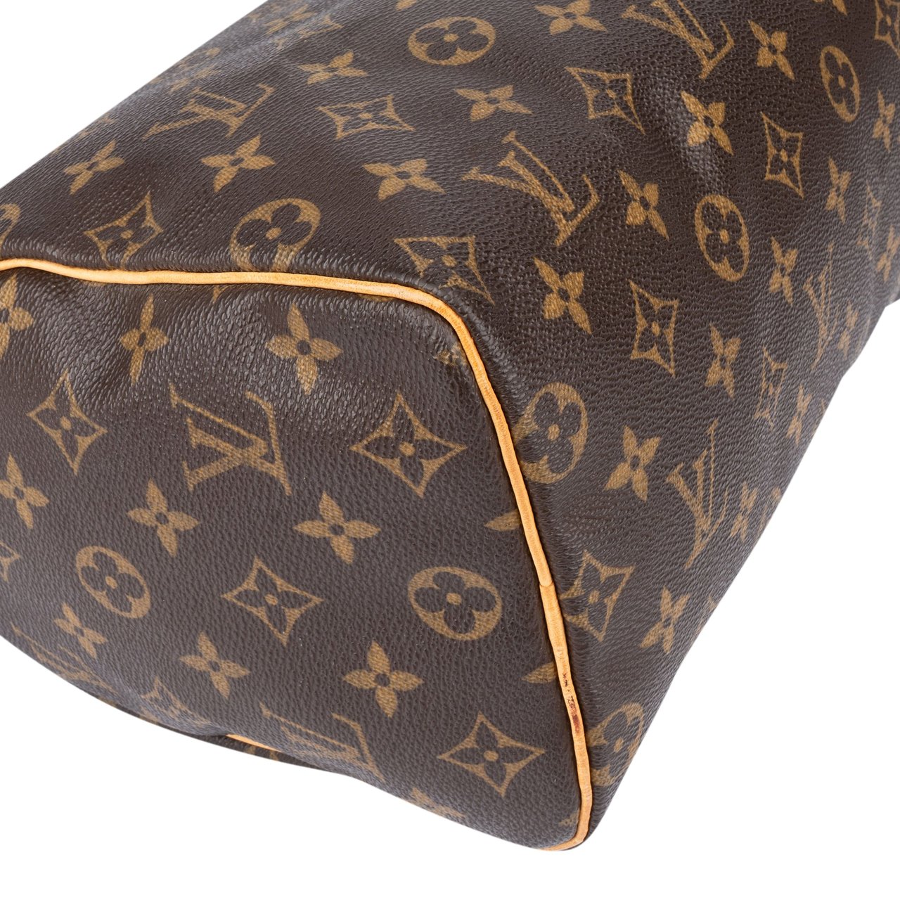 Louis Vuitton Louis Vuitton Canvas Monogram Speedy 25 Handbag Bruin
