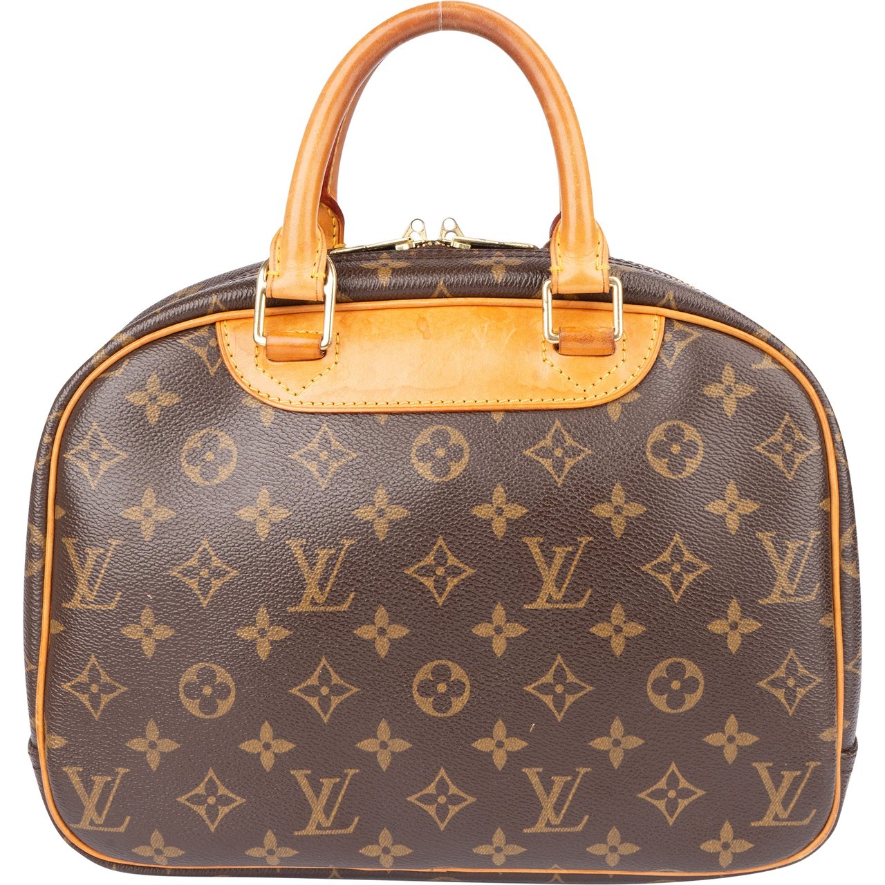 Louis Vuitton Louis Vuitton Canvas Monogram Trouville Handbag Bruin