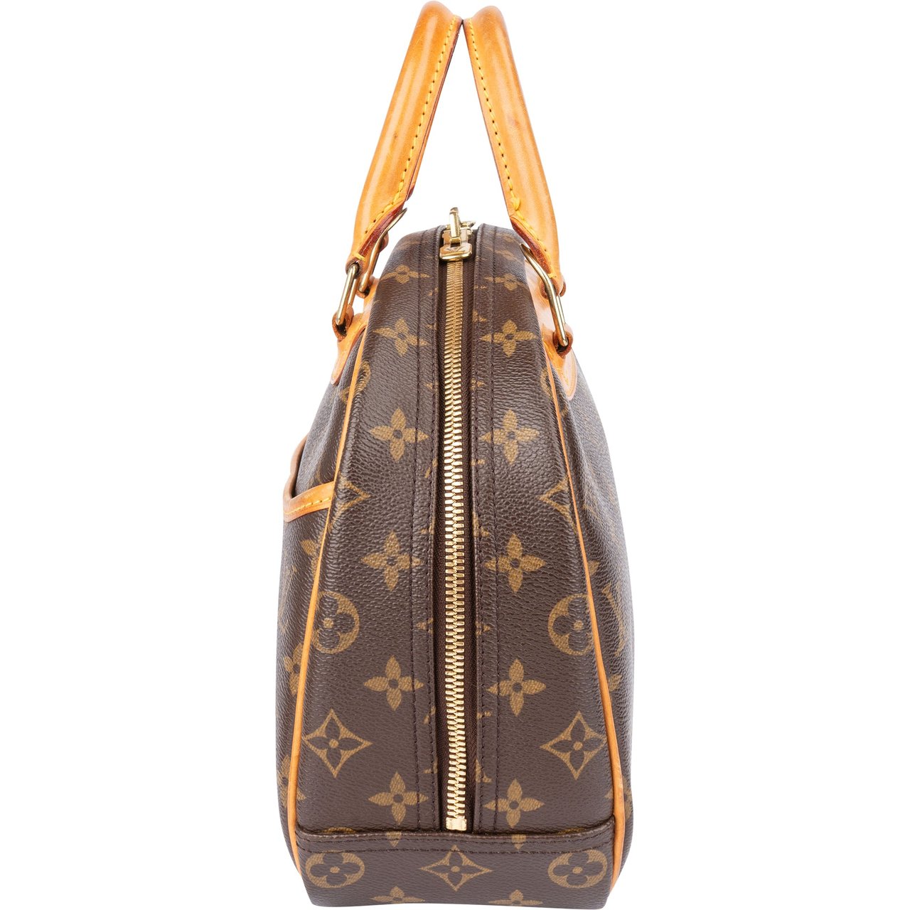 Louis Vuitton Louis Vuitton Canvas Monogram Trouville Handbag Bruin