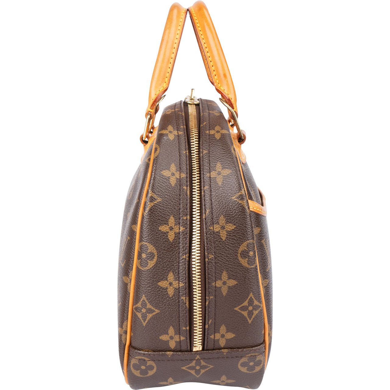 Louis Vuitton Louis Vuitton Canvas Monogram Trouville Handbag Bruin