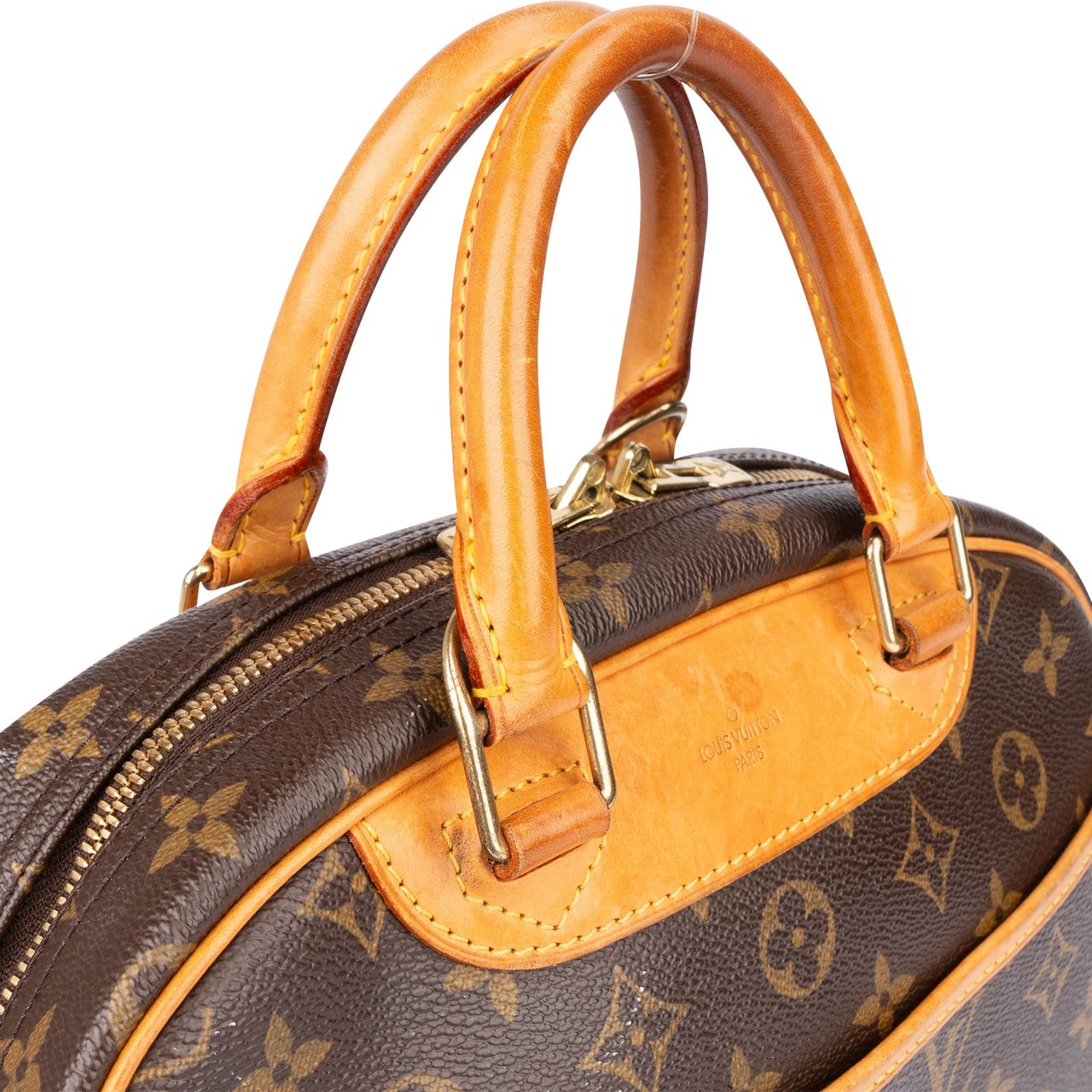 Louis Vuitton Louis Vuitton Canvas Monogram Trouville Handbag Bruin