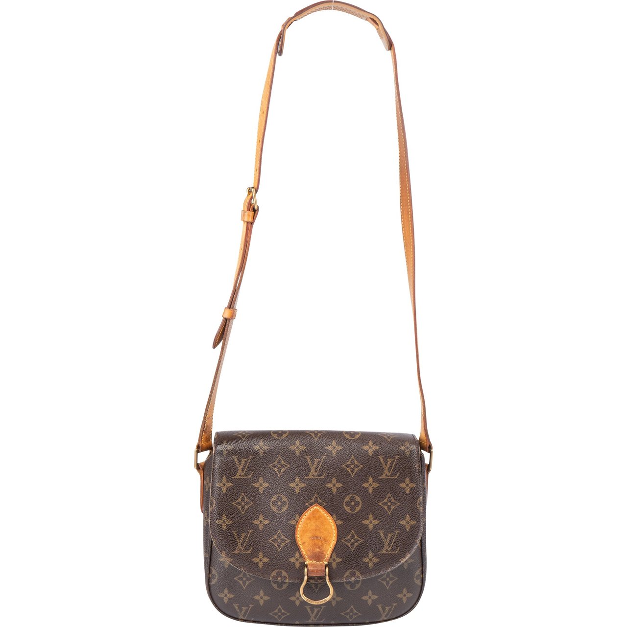 Louis Vuitton Louis Vuitton Canvas Monogram Saint Cloud GM Crossbody Bag Bruin