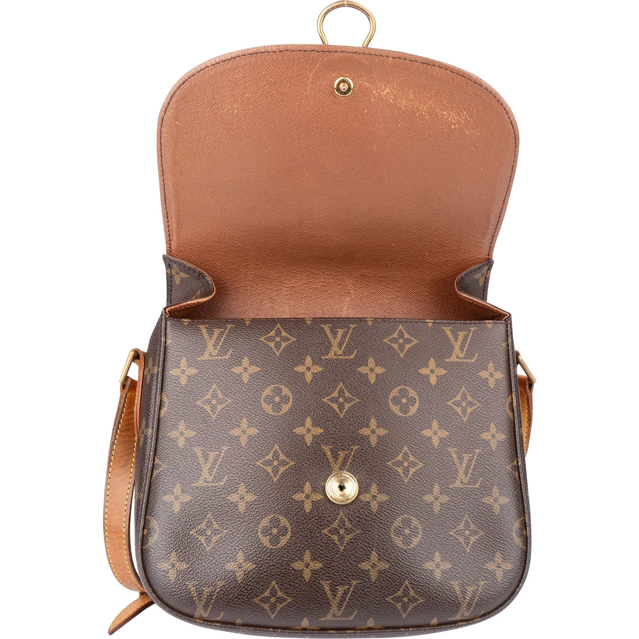 Louis Vuitton Louis Vuitton Canvas Monogram Saint Cloud GM Crossbody Bag Bruin