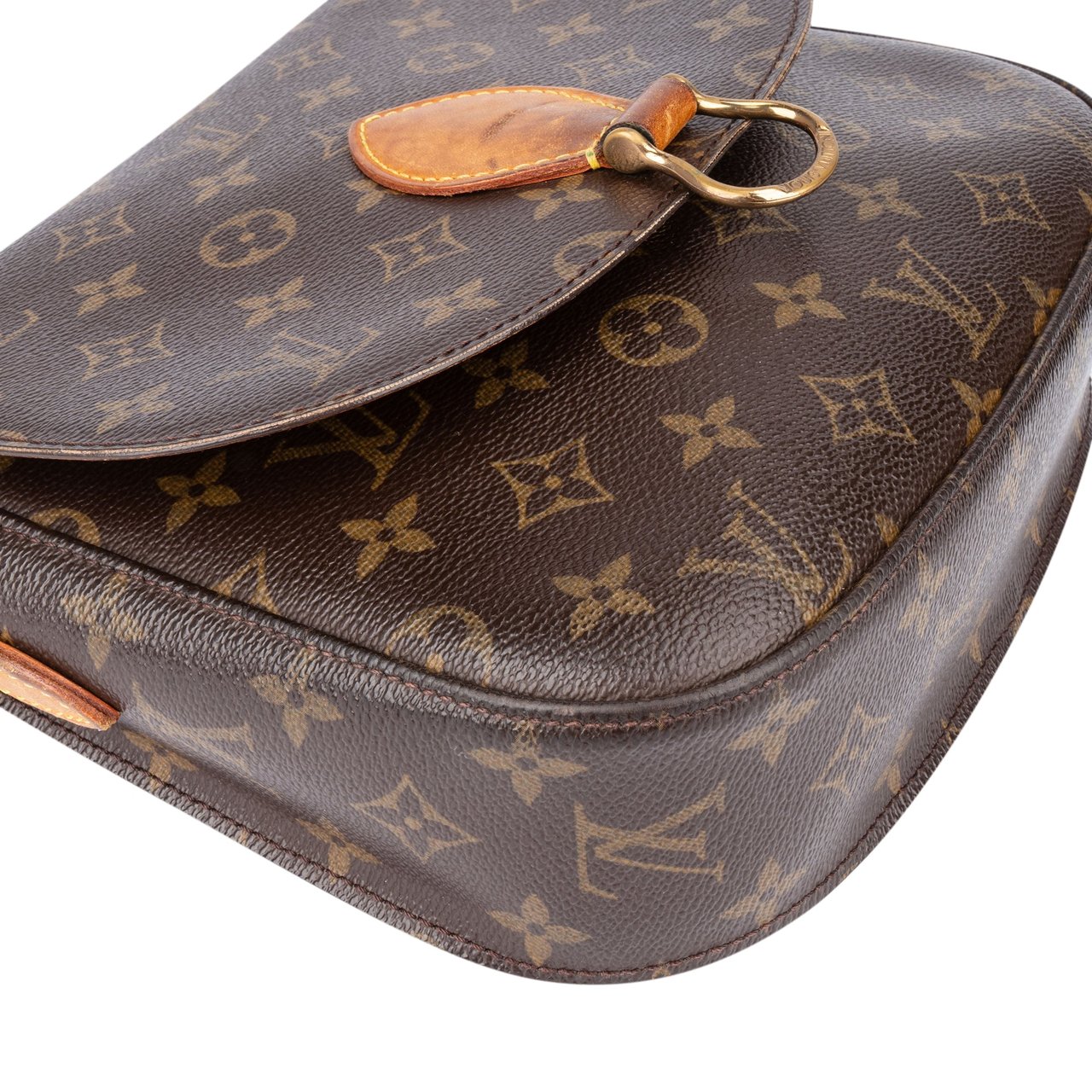 Louis Vuitton Louis Vuitton Canvas Monogram Saint Cloud GM Crossbody Bag Bruin