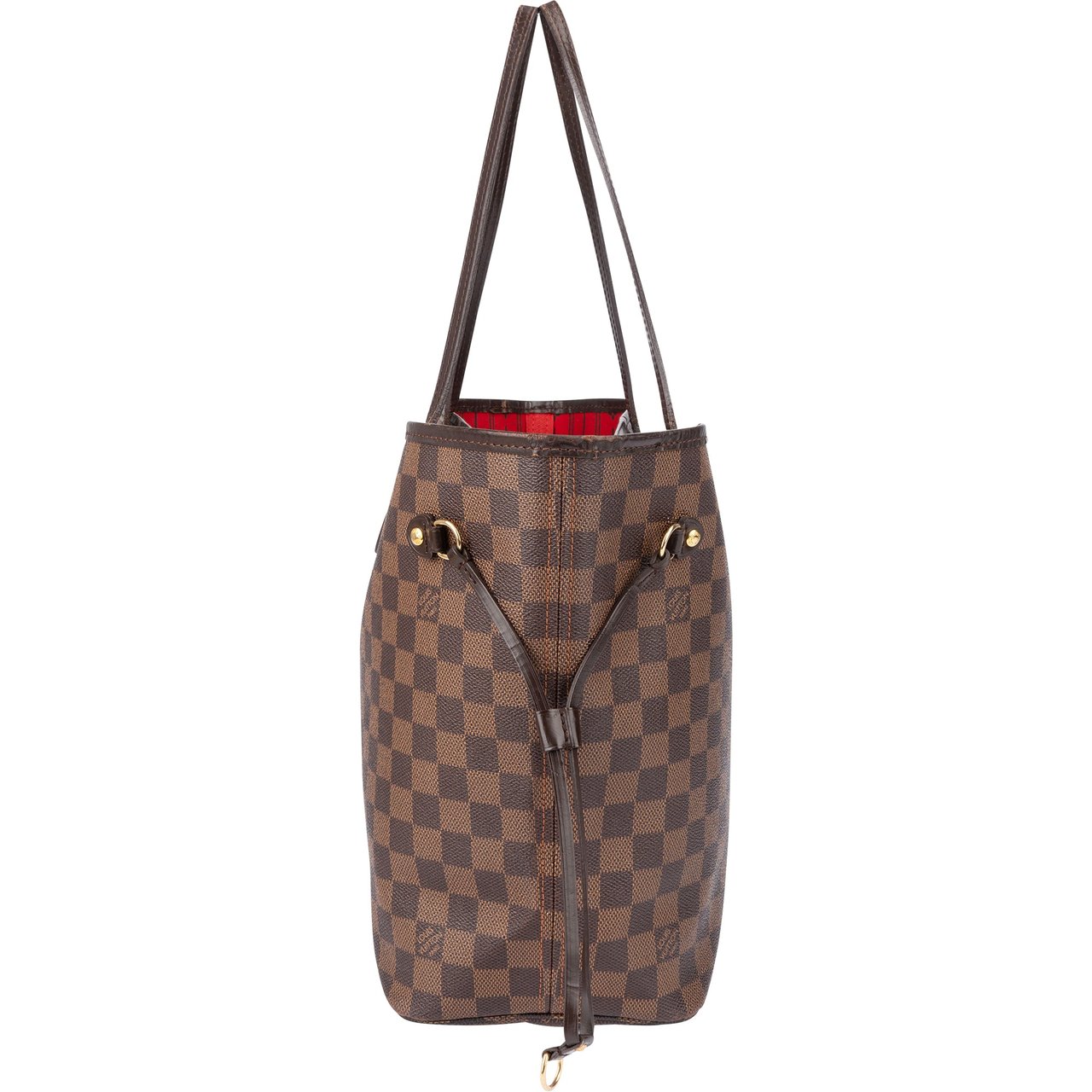 Louis Vuitton Louis Vuitton Damier Ebene Monogram Neverfull MM Shopper Handbag Bruin