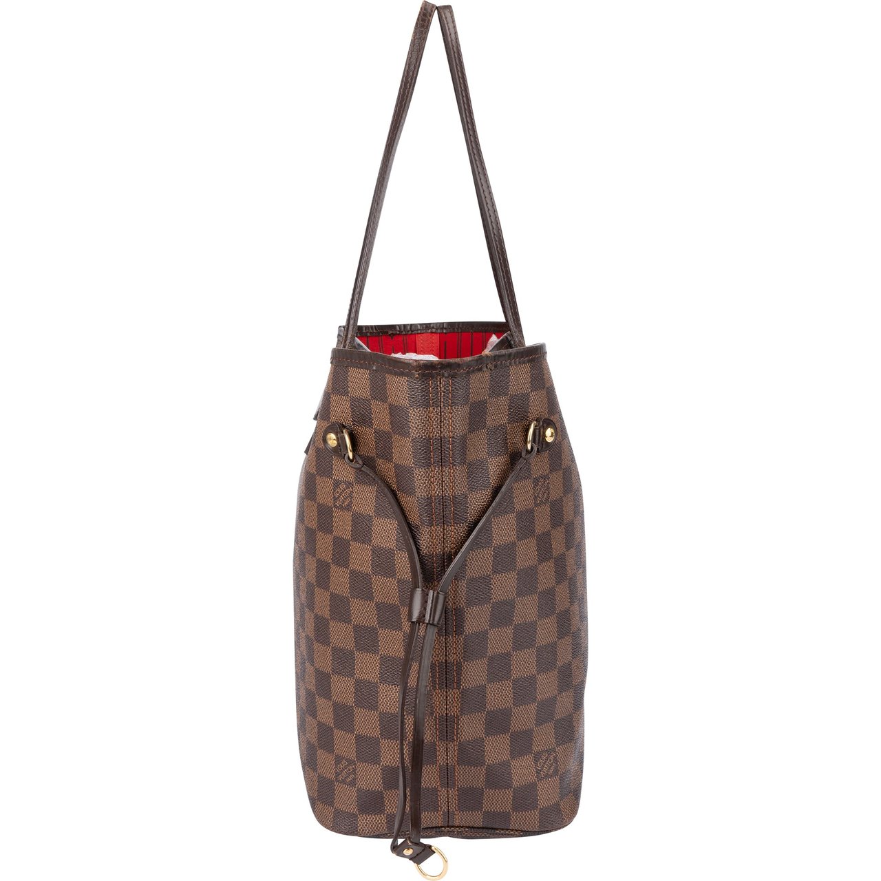 Louis Vuitton Louis Vuitton Damier Ebene Monogram Neverfull MM Shopper Handbag Bruin