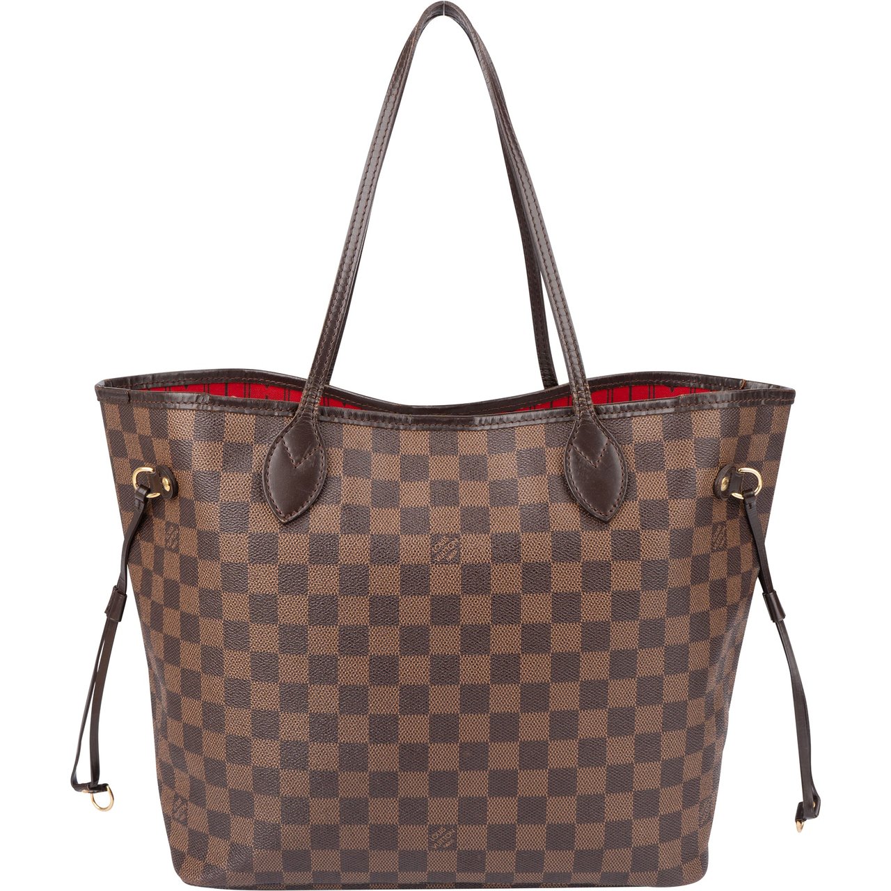 Louis Vuitton Louis Vuitton Damier Ebene Monogram Neverfull MM Shopper Handbag Bruin
