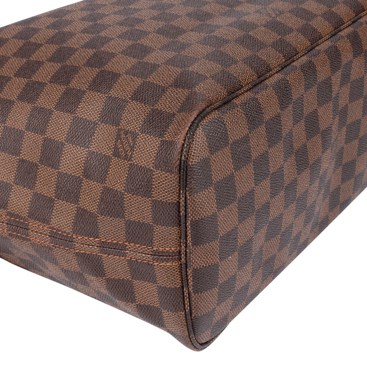 Louis Vuitton Louis Vuitton Damier Ebene Monogram Neverfull MM Shopper Handbag Bruin