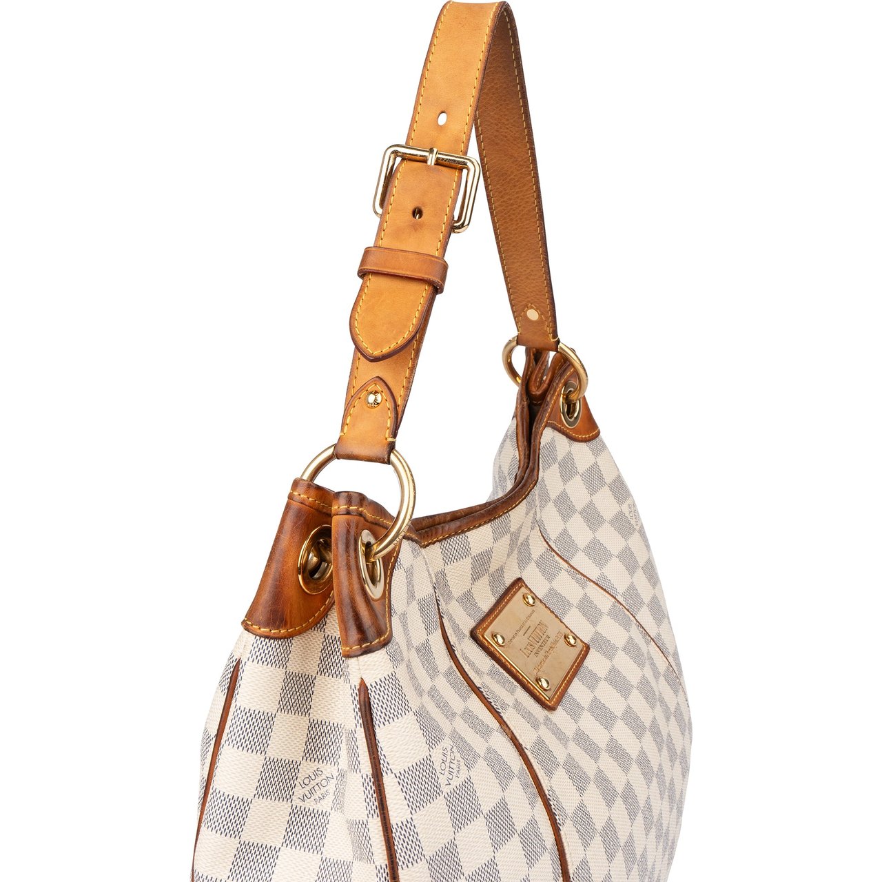 Louis Vuitton Louis Vuitton Canvas Monogram Galliera PM Handbag Wit