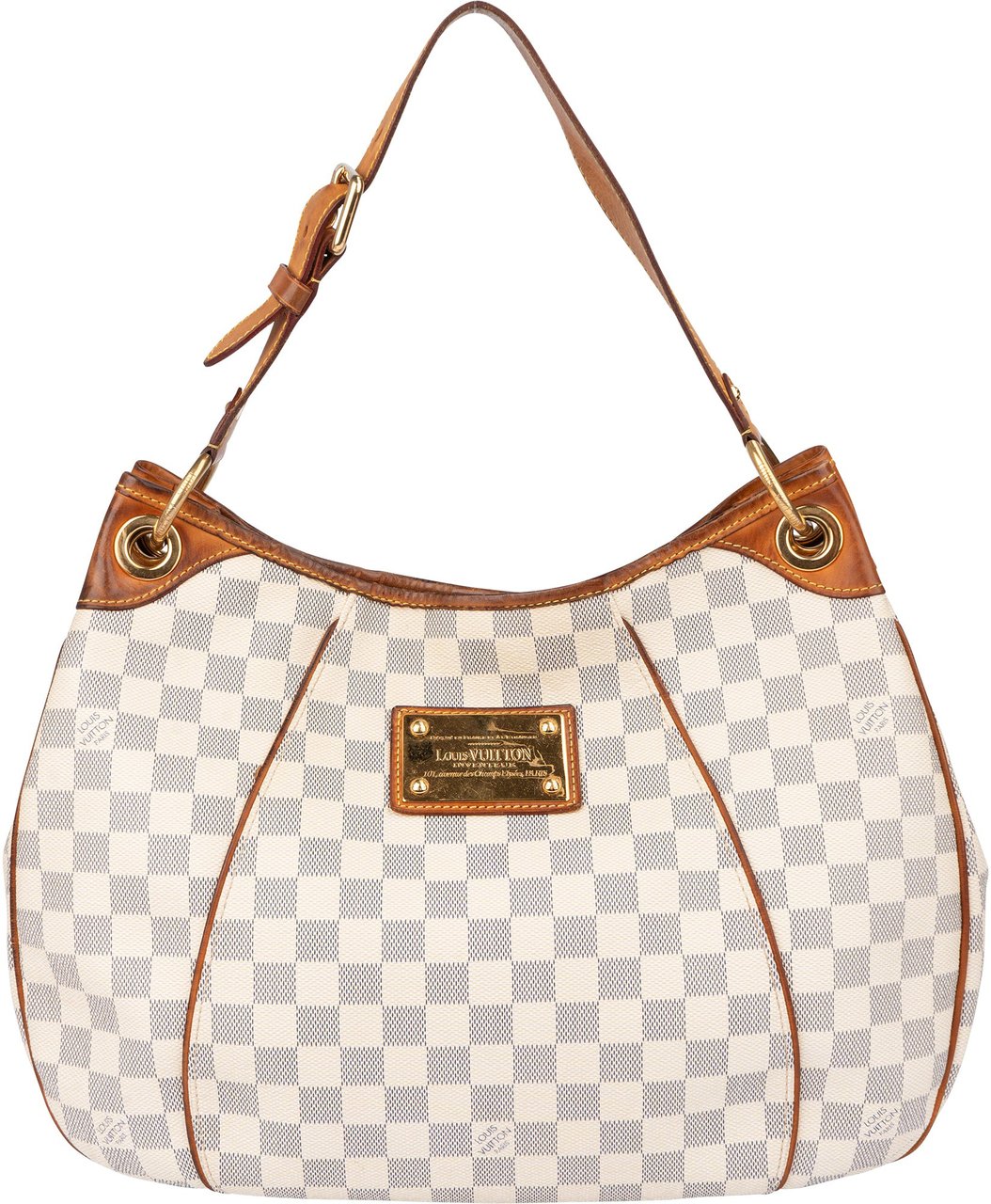 Louis Vuitton Louis Vuitton Canvas Monogram Galliera PM Handbag Wit