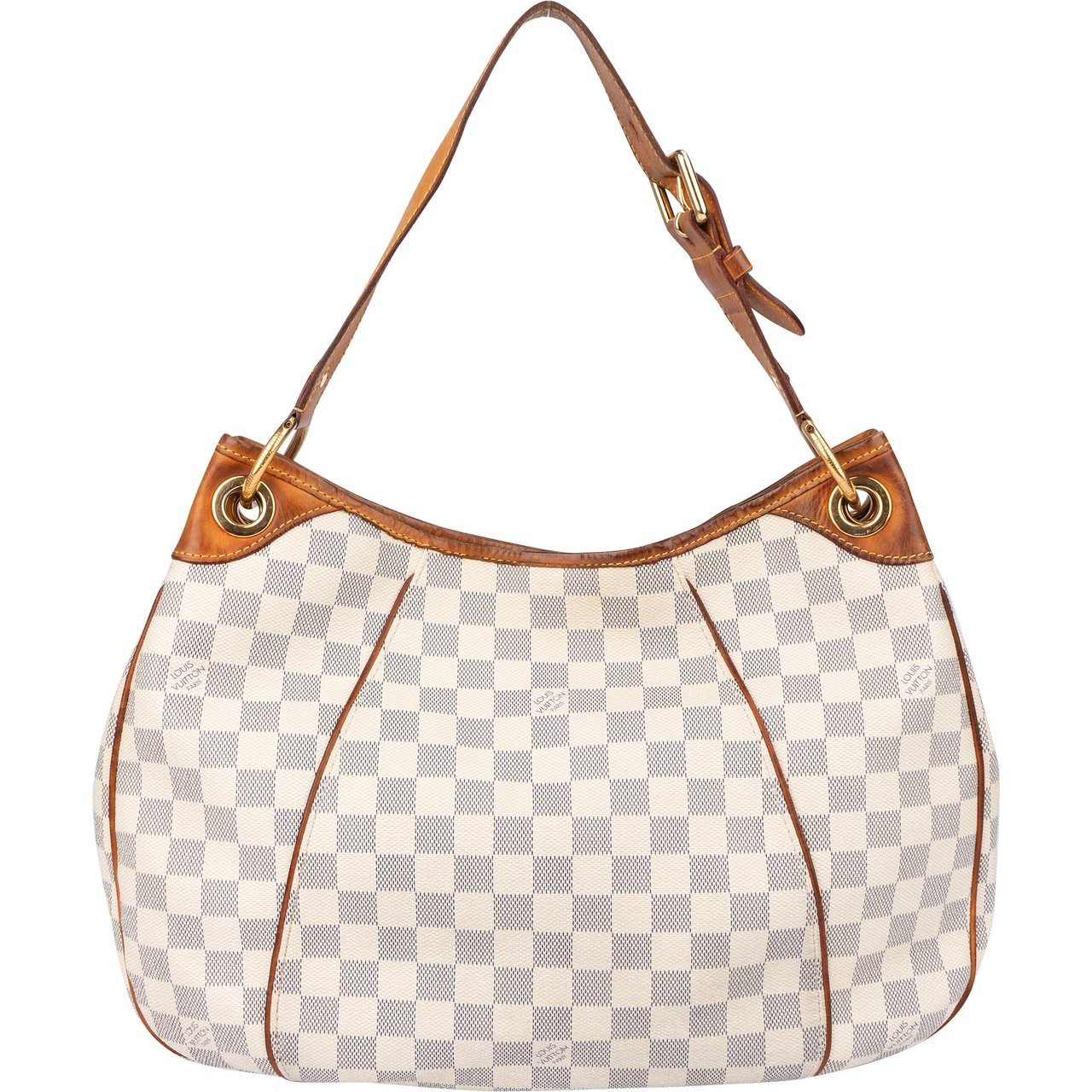 Louis Vuitton Louis Vuitton Canvas Monogram Galliera PM Handbag Wit