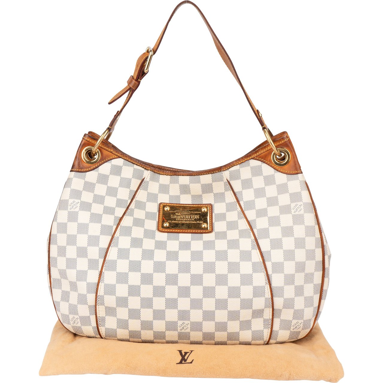 Louis Vuitton Louis Vuitton Canvas Monogram Galliera PM Handbag Wit