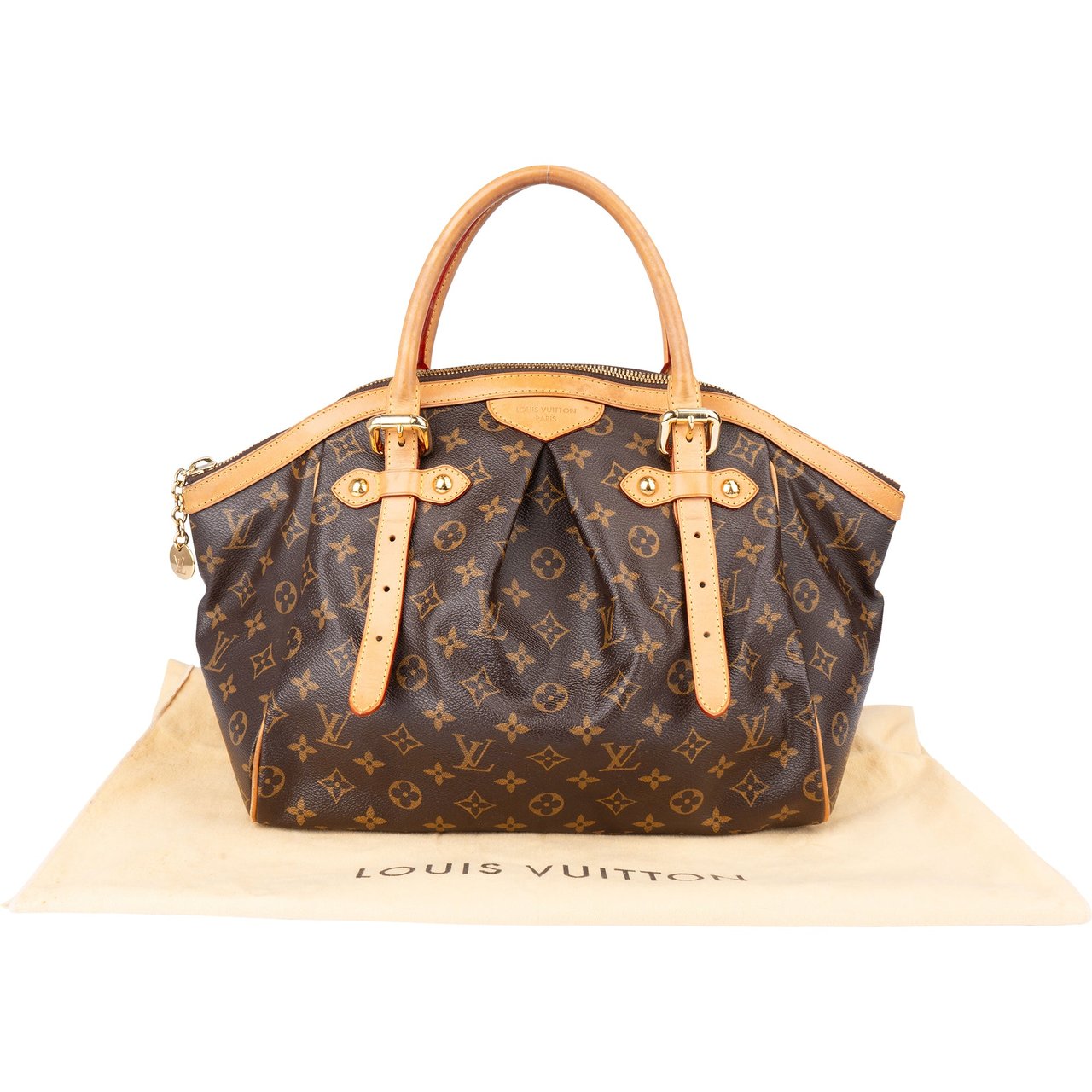 Louis Vuitton Louis Vuitton Canvas Monogram Tivoli GM Handbag Bruin