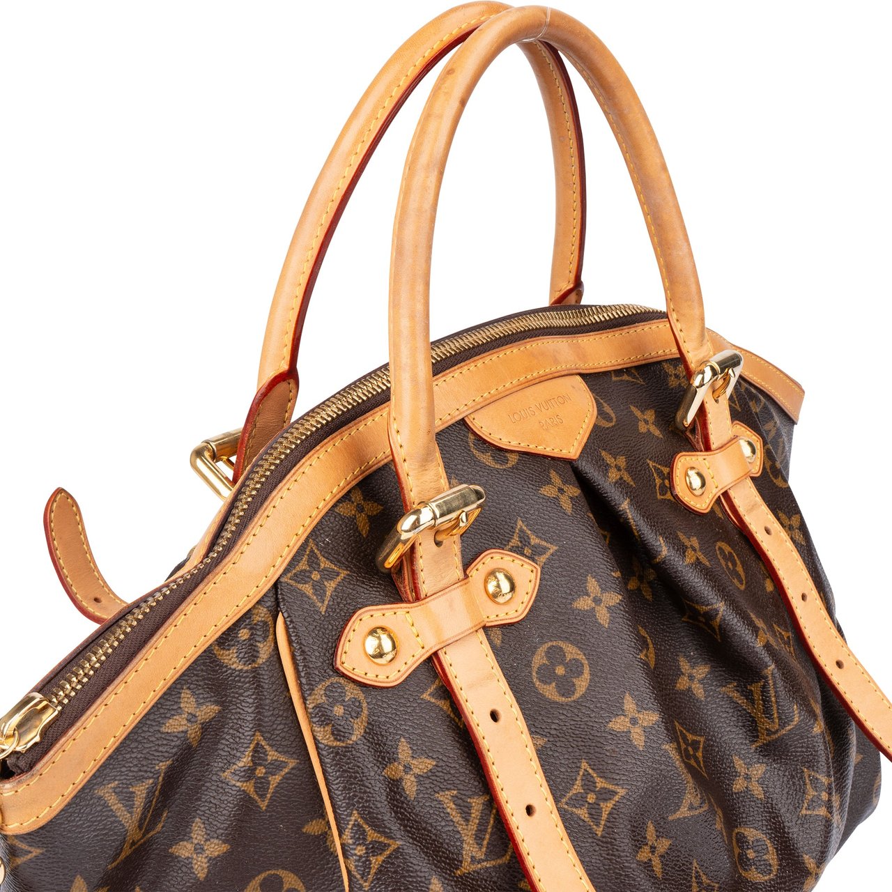 Louis Vuitton Louis Vuitton Canvas Monogram Tivoli GM Handbag Bruin