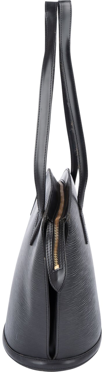 Louis Vuitton Louis Vuitton Noir Epi Leather Saint Jacques Shoulder Bag Zwart