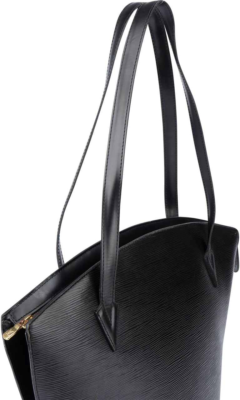 Louis Vuitton Louis Vuitton Noir Epi Leather Saint Jacques Shoulder Bag Zwart