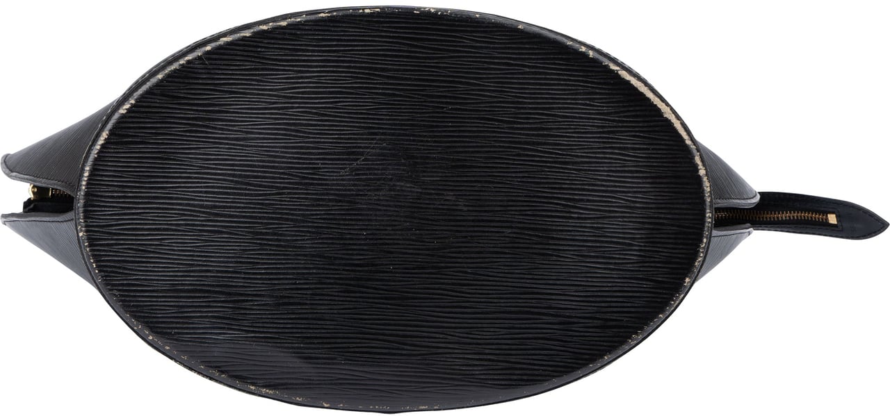 Louis Vuitton Louis Vuitton Noir Epi Leather Saint Jacques Shoulder Bag Zwart