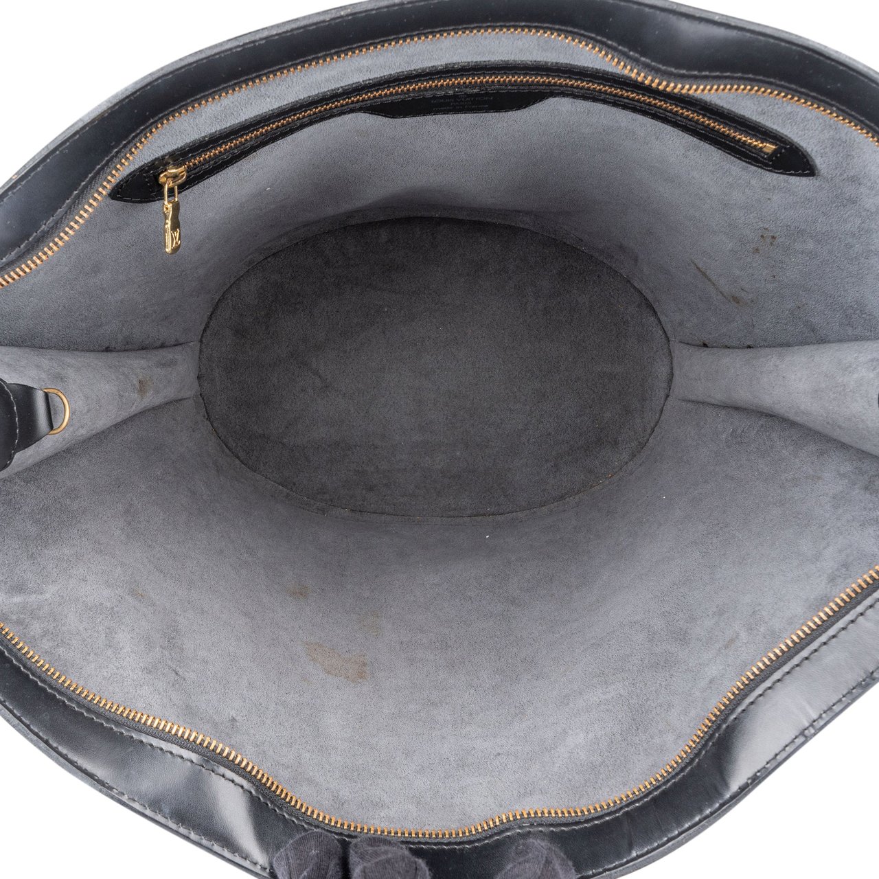 Louis Vuitton Louis Vuitton Noir Epi Leather Saint Jacques Shoulder Bag Zwart