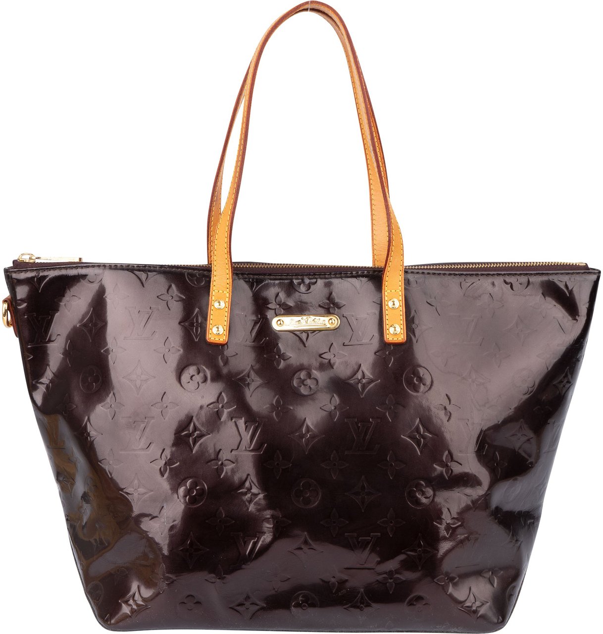 Louis Vuitton Louis Vuitton Vernis Monogram Bellevue Handbag Paars