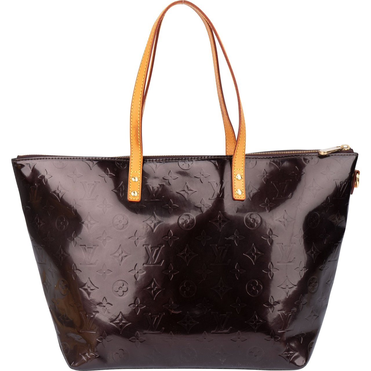 Louis Vuitton Louis Vuitton Vernis Monogram Bellevue Handbag Paars