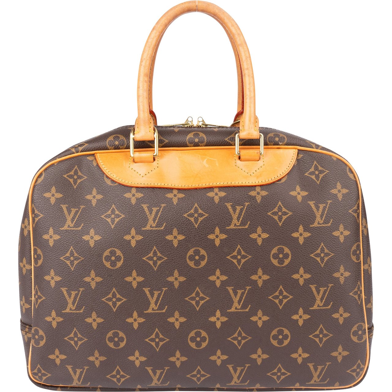 Louis Vuitton Louis Vuitton Canvas Monogram Deauville Handbag Bruin