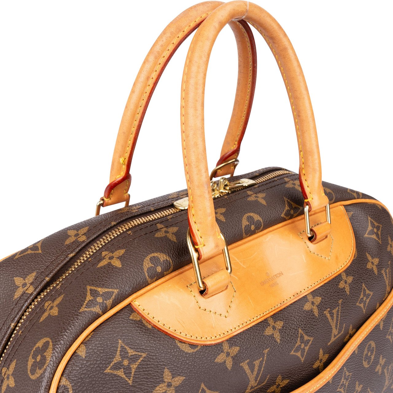 Louis Vuitton Louis Vuitton Canvas Monogram Deauville Handbag Bruin