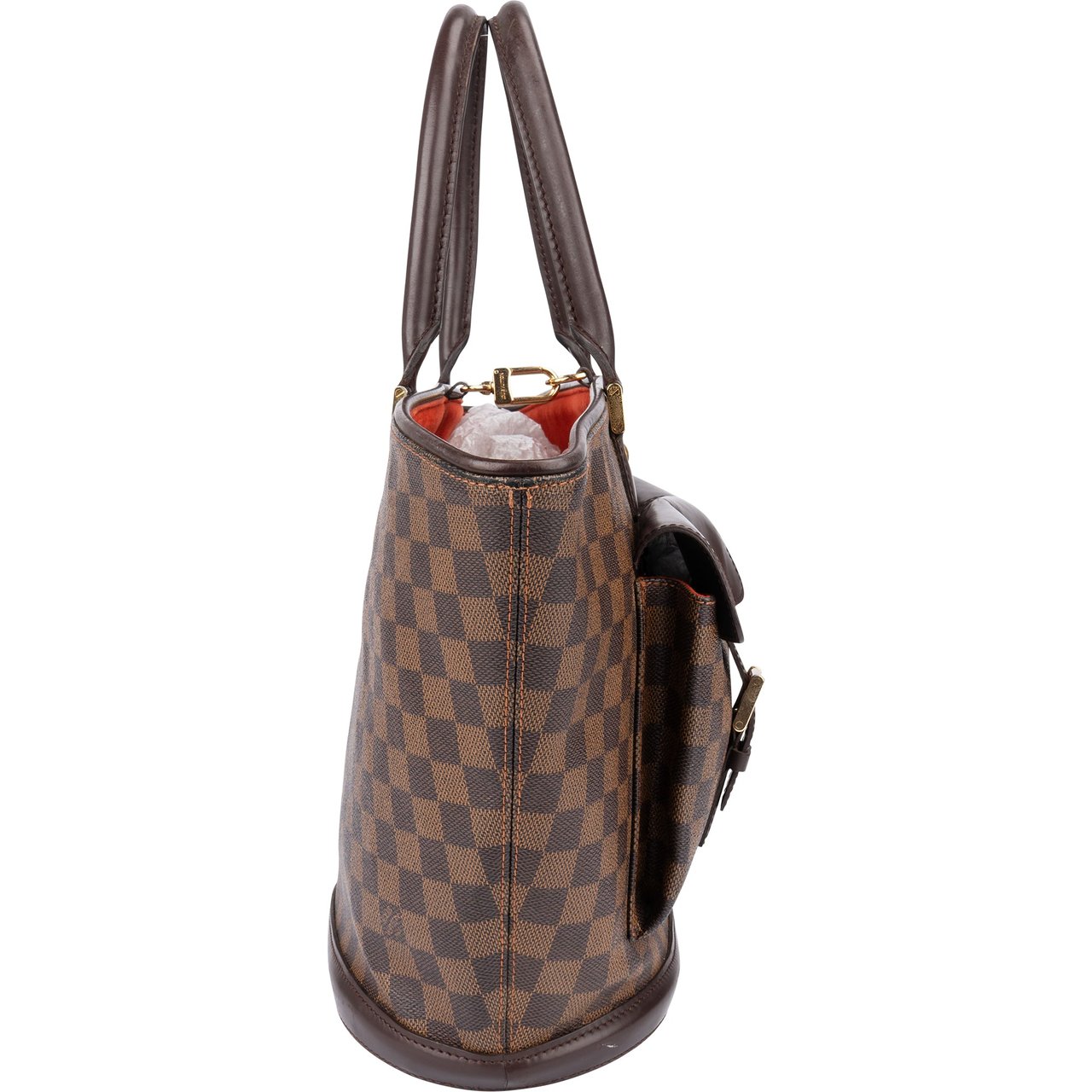 Louis Vuitton Louis Vuitton Damier Ebene Monogram Manosque GM Handbag Bruin
