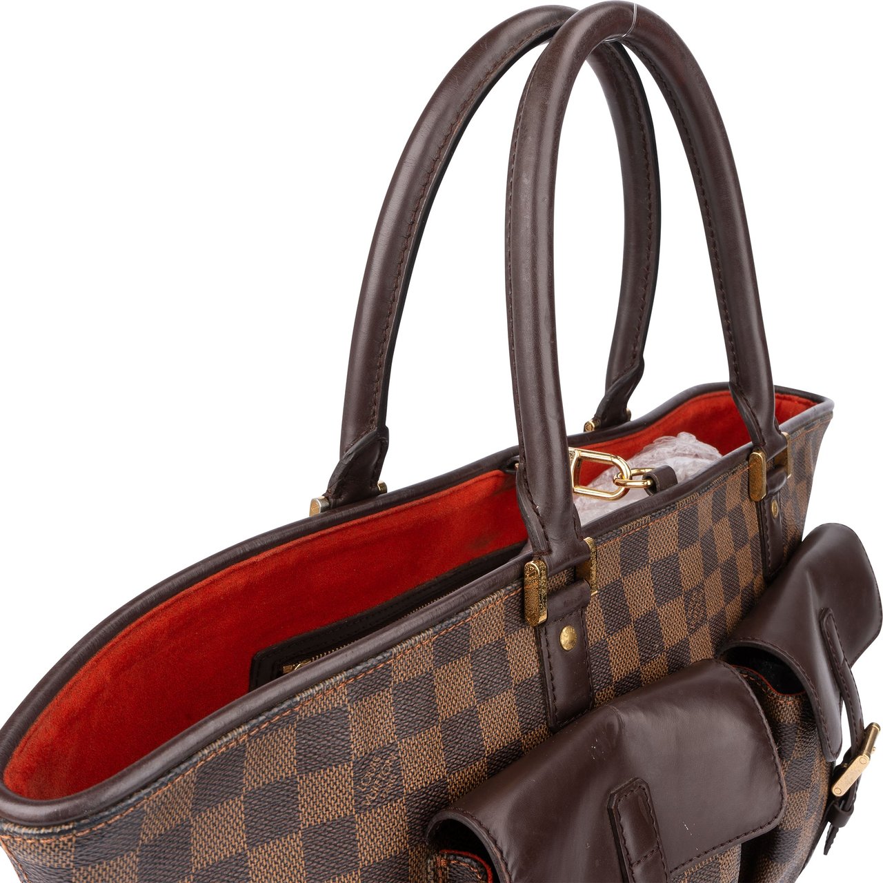 Louis Vuitton Louis Vuitton Damier Ebene Monogram Manosque GM Handbag Bruin