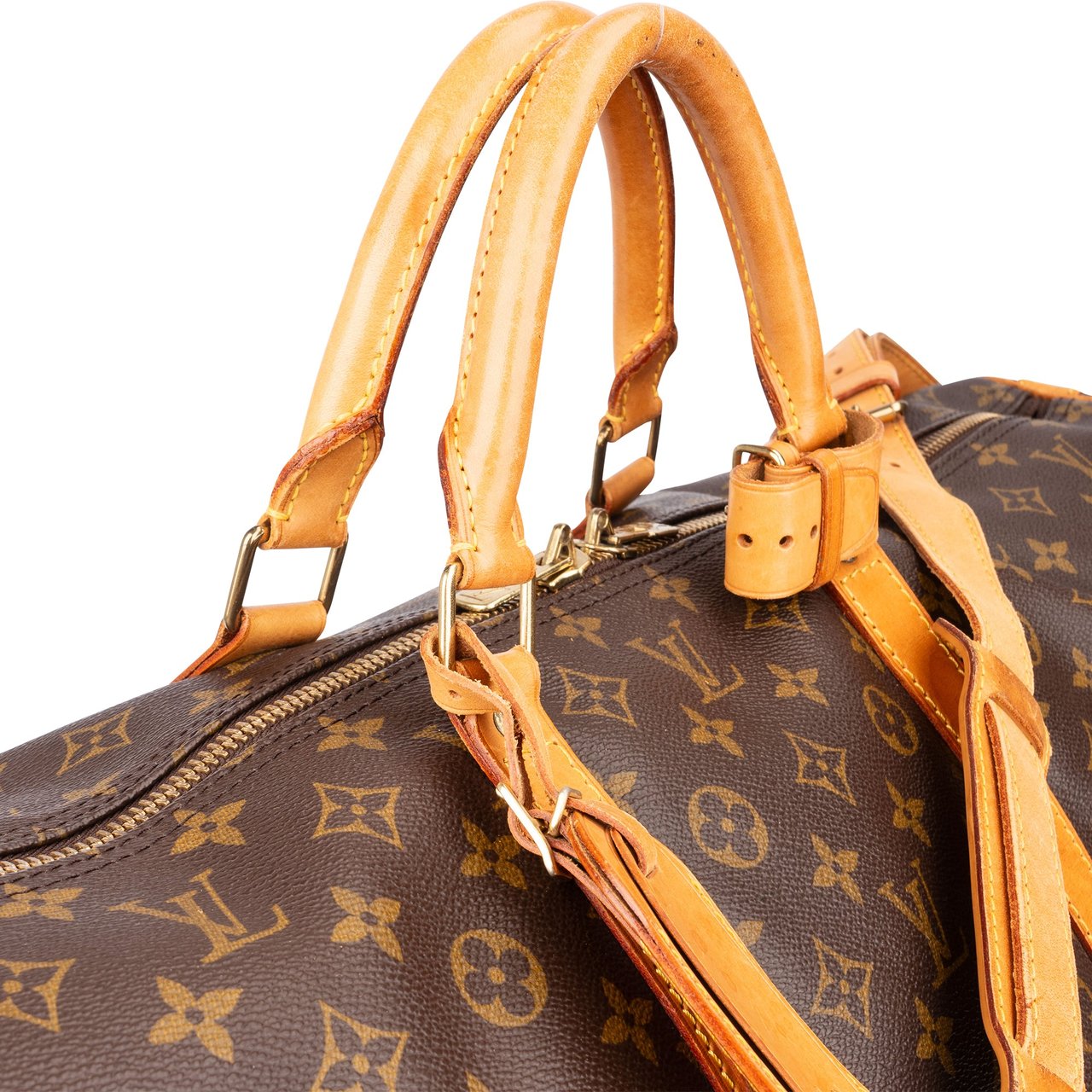Louis Vuitton Louis Vuitton Canvas Monogram Keepall 60 Bandouliere Bruin