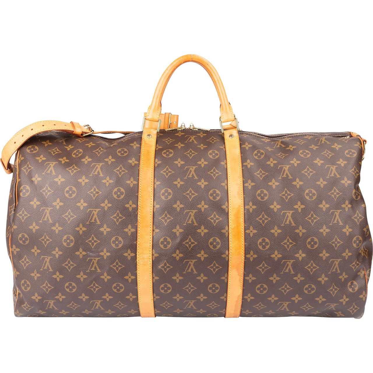 Louis Vuitton Louis Vuitton Canvas Monogram Keepall 60 Bandouliere Bruin