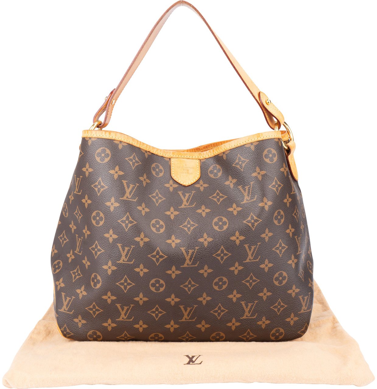 Louis Vuitton Louis Vuitton Canvas Monogram Delightful PM Handbag Bruin