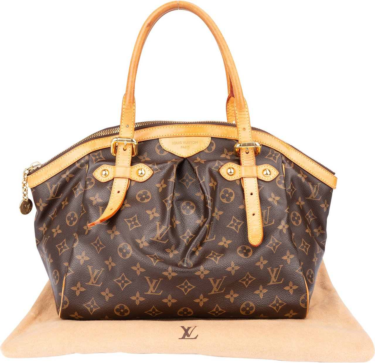 Louis Vuitton Louis Vuitton Canvas Monogram Tivoli GM Handbag Bruin