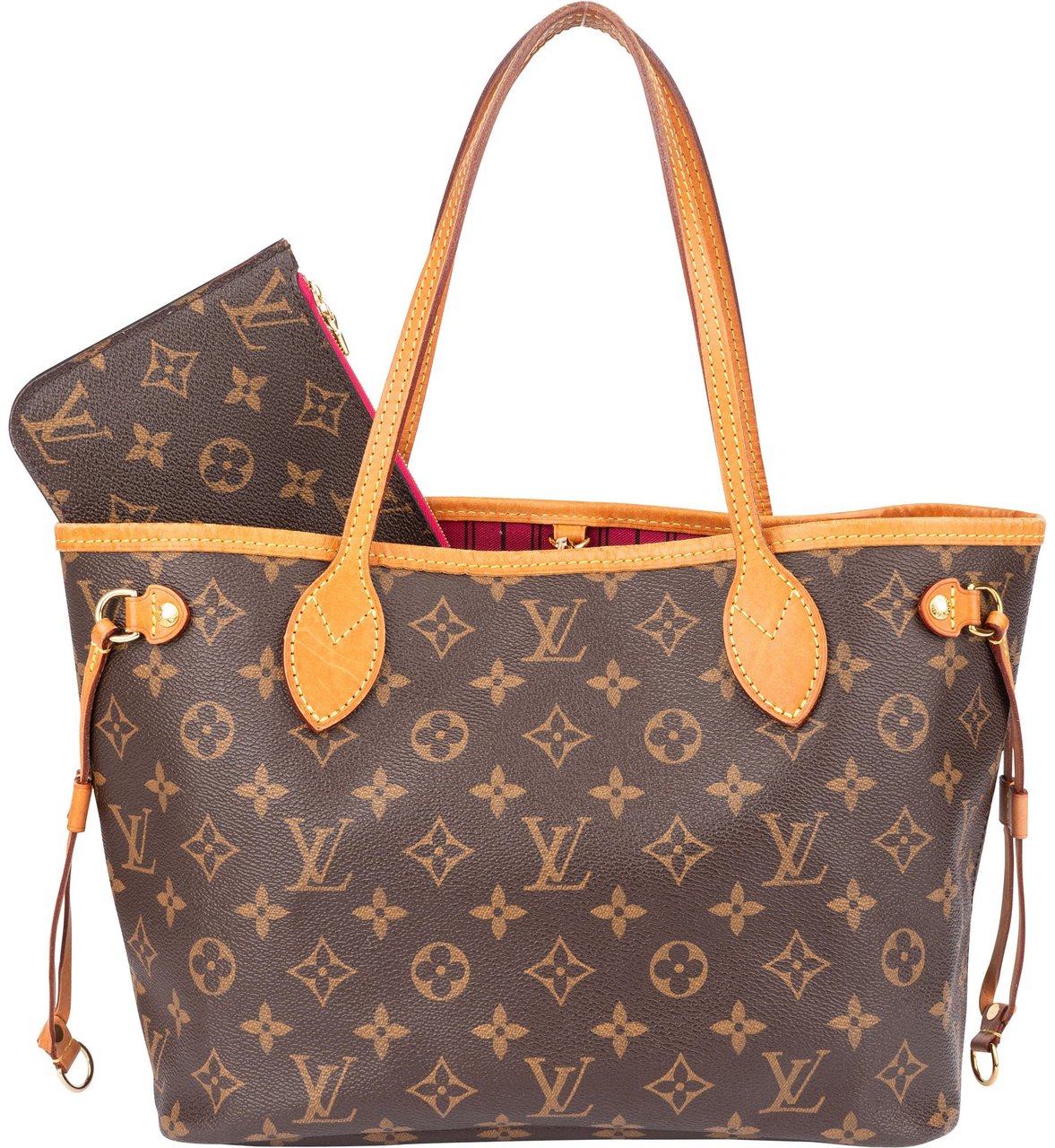 Louis Vuitton Louis Vuitton Canvas Monogram Neverfull PM Handbag Bruin