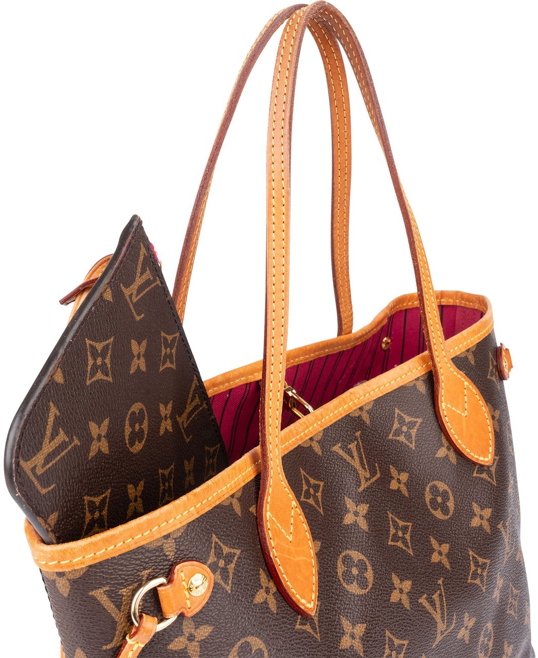 Louis Vuitton Louis Vuitton Canvas Monogram Neverfull PM Handbag Bruin