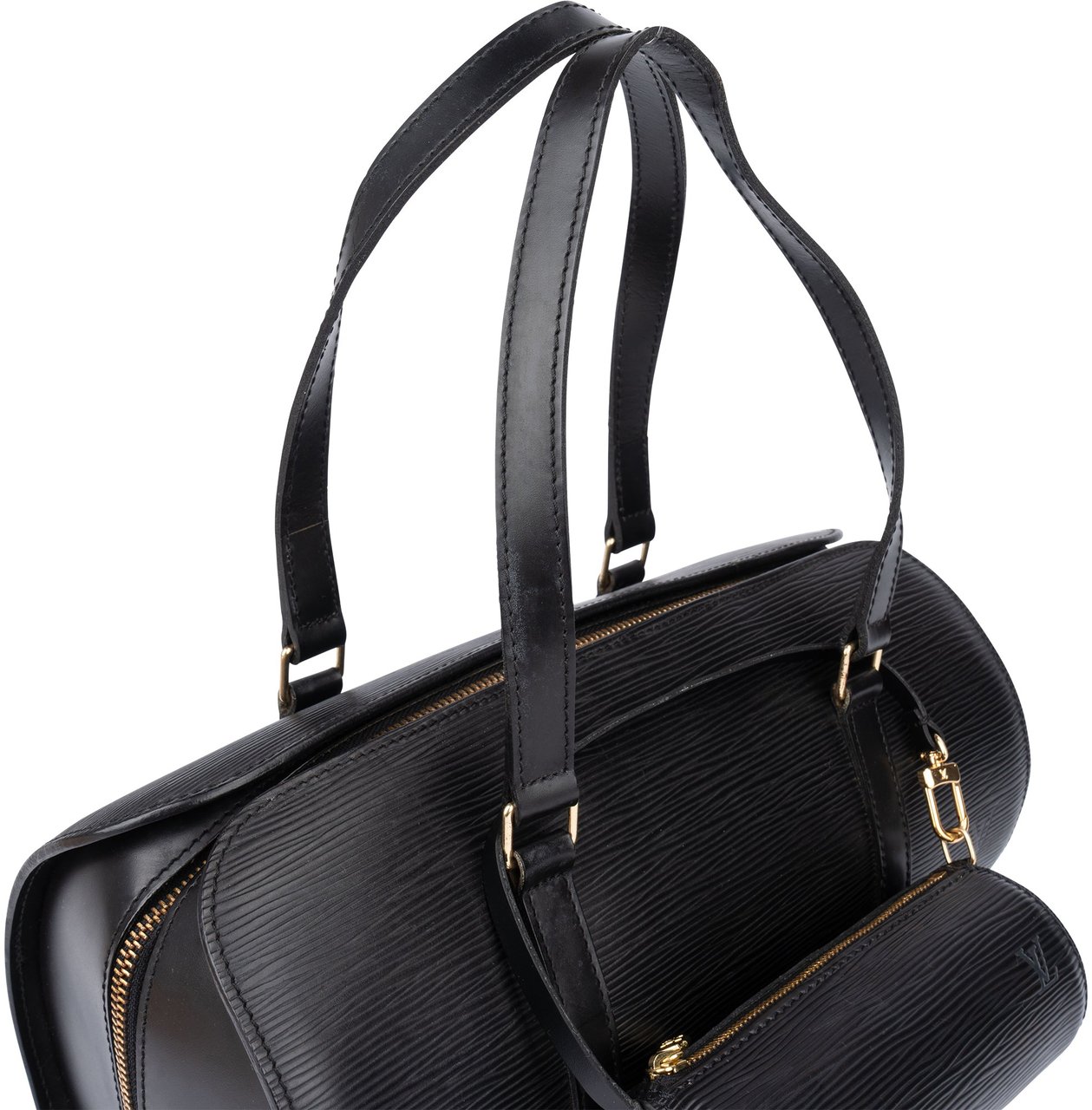 Louis Vuitton Louis Vuitton Noir Epi Leather Soufflot Set Handbag Bruin