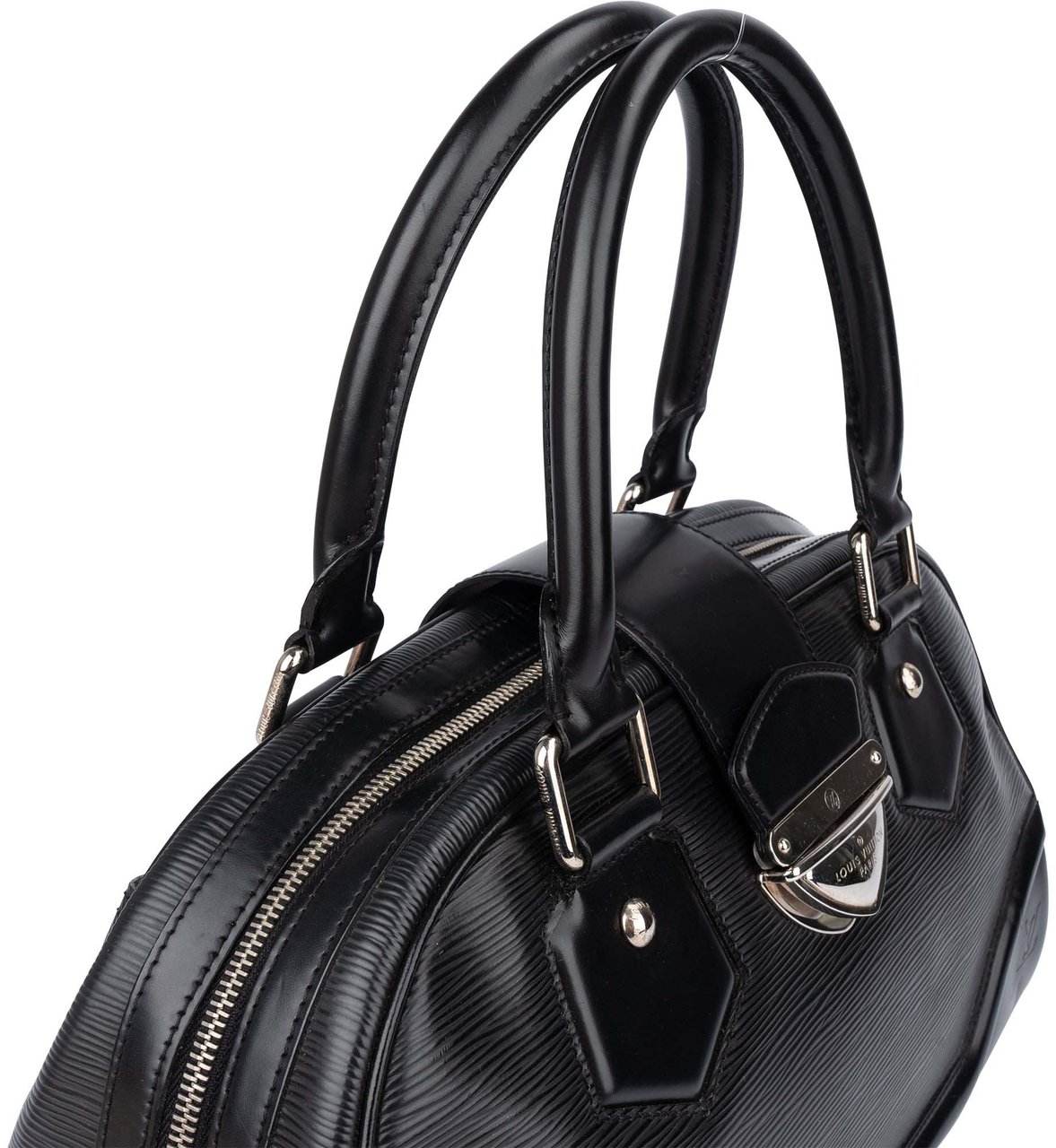Louis Vuitton Noir Epi Leather Montaigne GM Handbag Zwart
