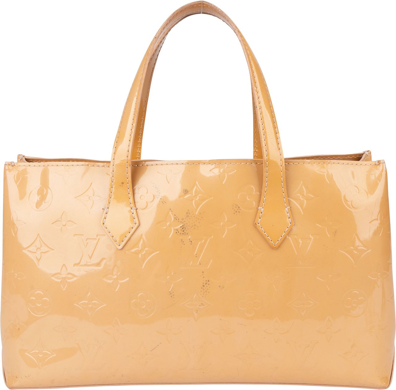 Louis Vuitton Louis Vuitton Vernis Monogram Wilshire Handbag Geel