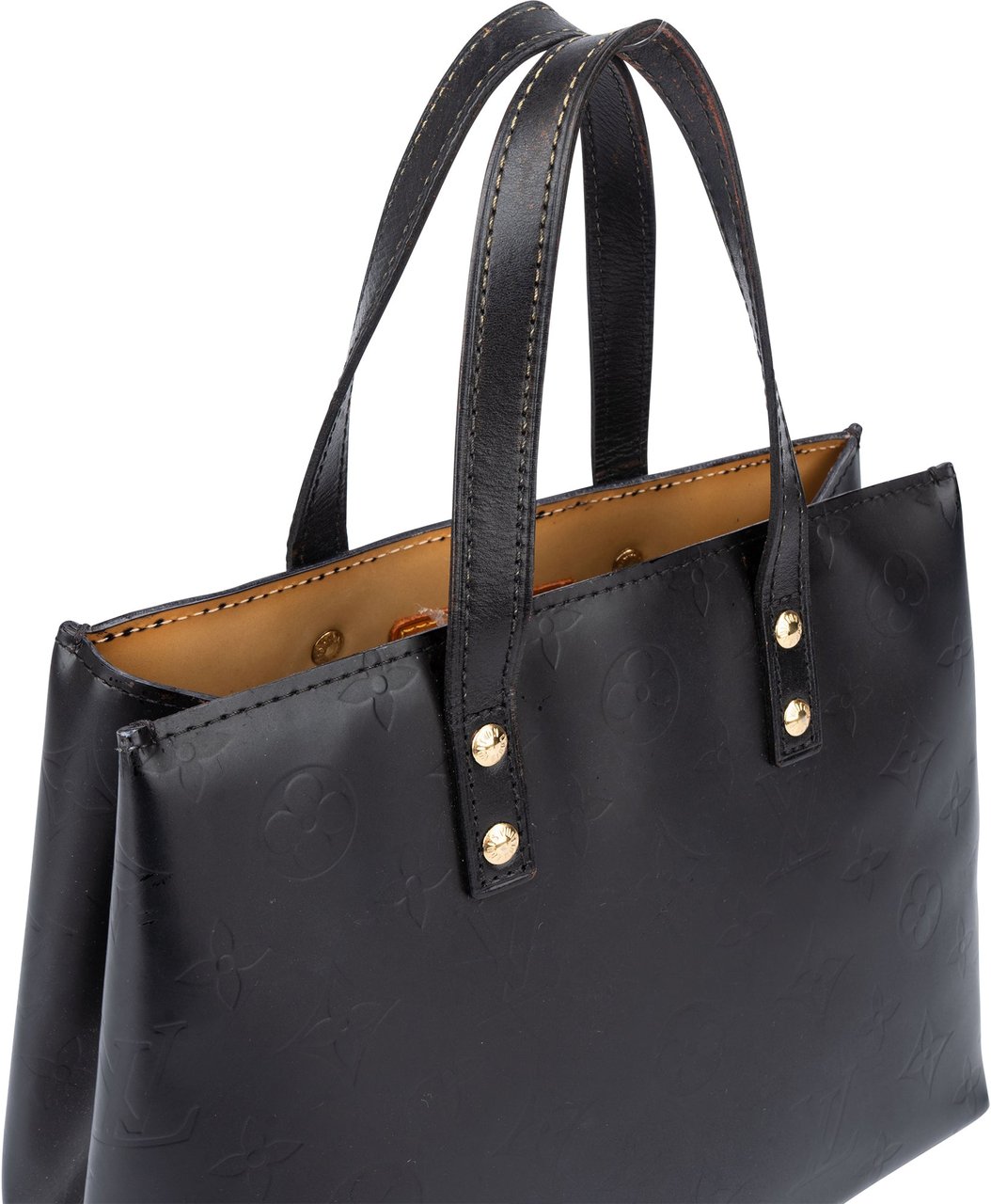 Louis Vuitton Louis Vuitton Vernis Monogram Reade PM Handbag Zwart