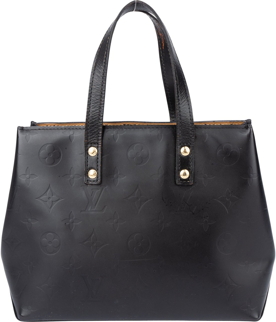 Louis Vuitton Louis Vuitton Vernis Monogram Reade PM Handbag Zwart