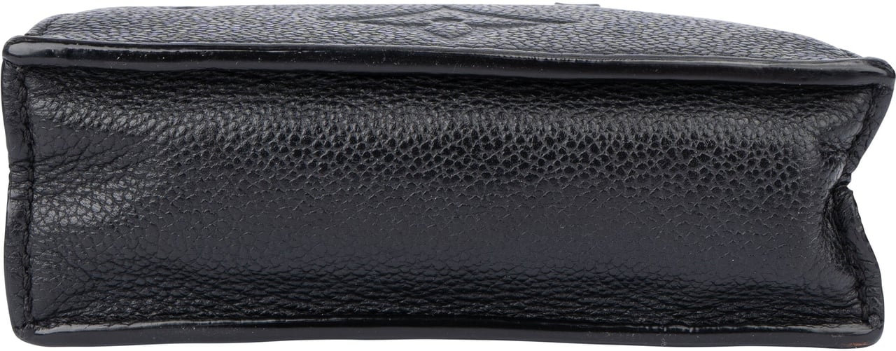 Louis Vuitton Louis Vuitton Leather Empreinte Monogram Sac Plat Petit Handbag Zwart